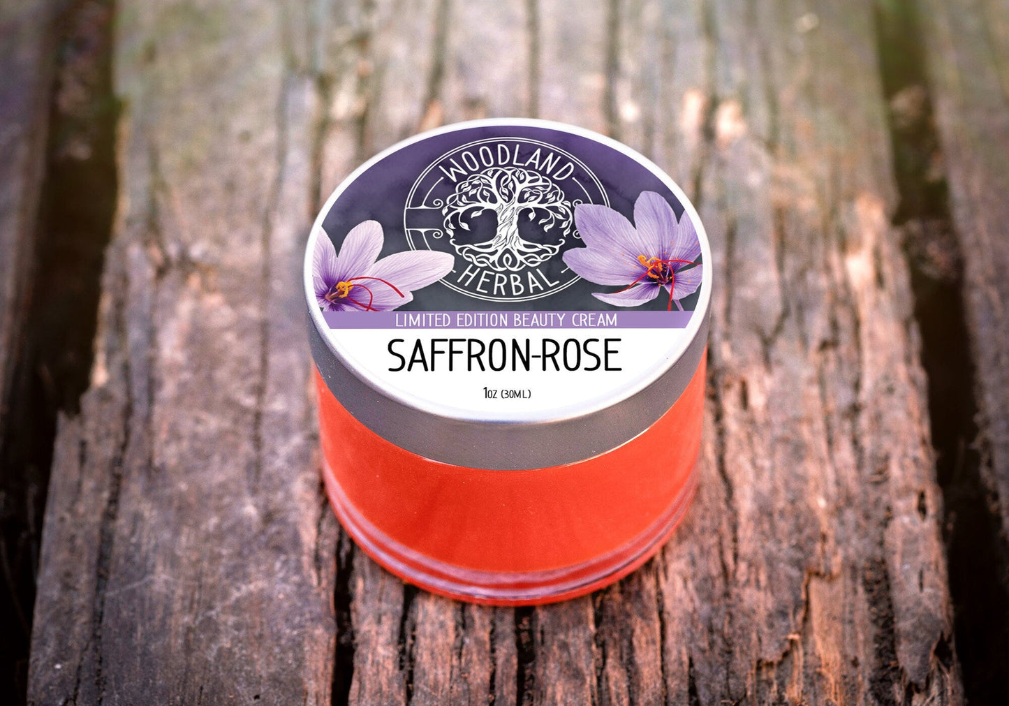 Saffron-Rose Beauty Cream - Powerful Moisturizer for Skin Rejuvenation, Anti-Aging, Radiant Glow