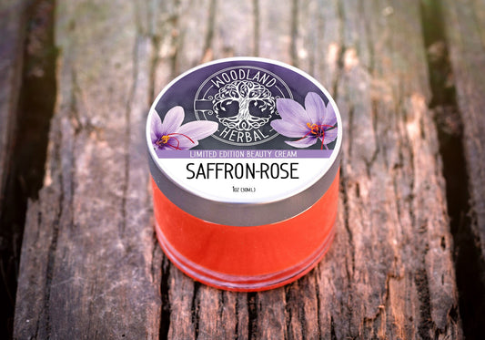 Saffron-Rose Beauty Cream - Powerful Moisturizer for Skin Rejuvenation, Anti-Aging, Radiant Glow