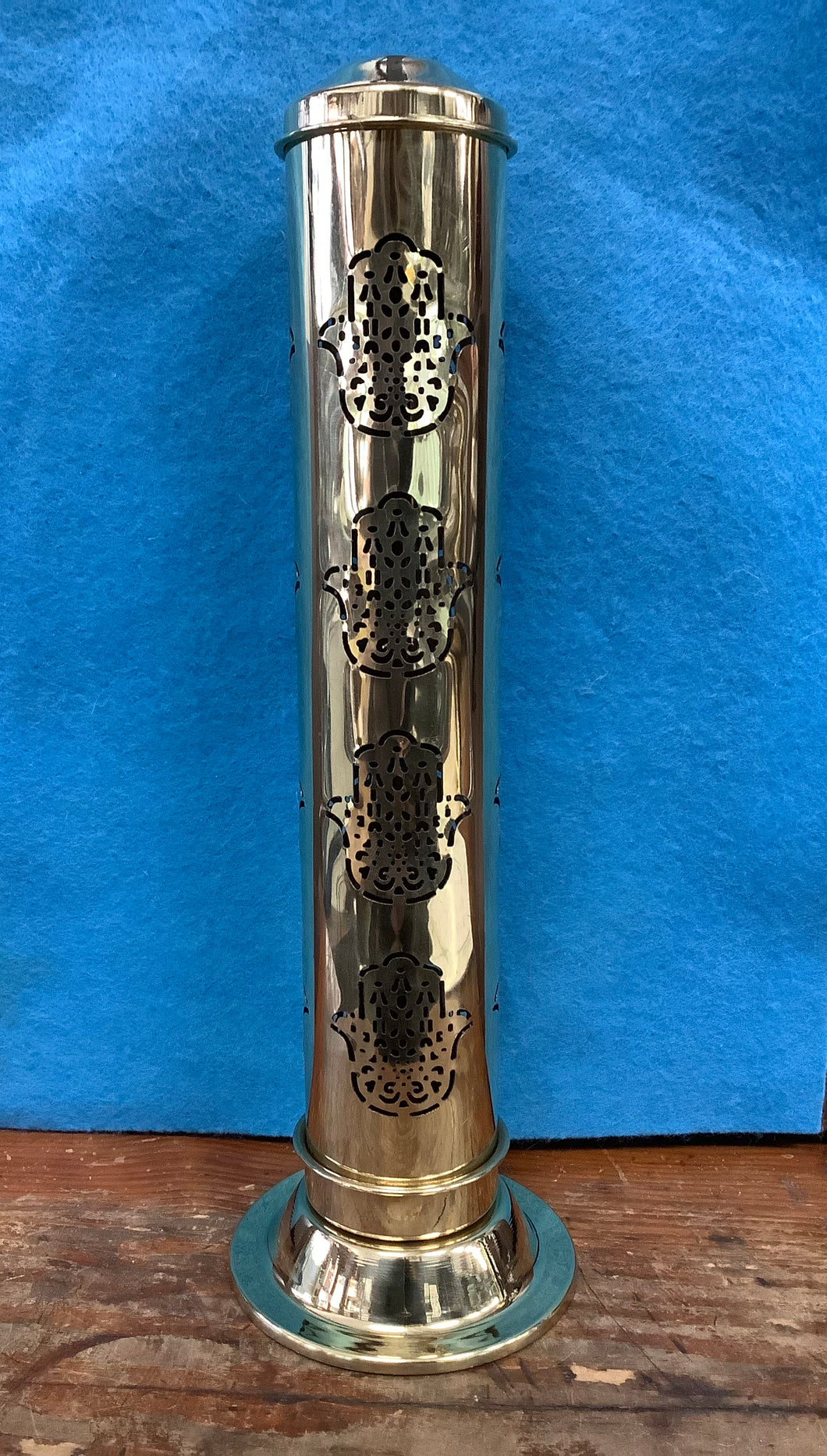 Tall Brass Incense Burner