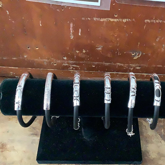 Silver slide bracelet