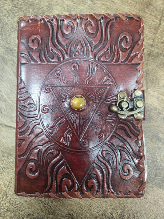 Evil Eye Leather Journal w/ Latch