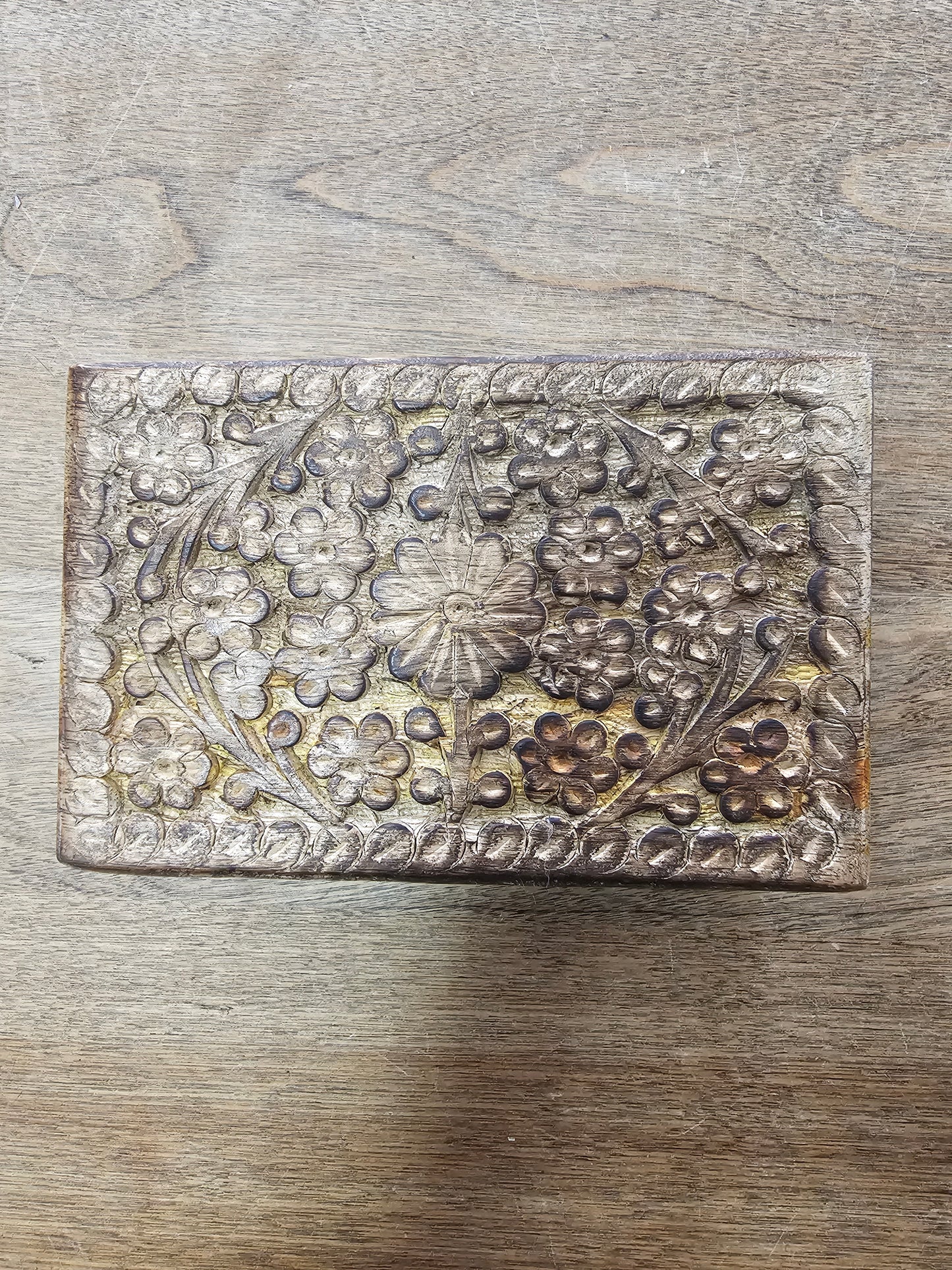 Carved Wood Box