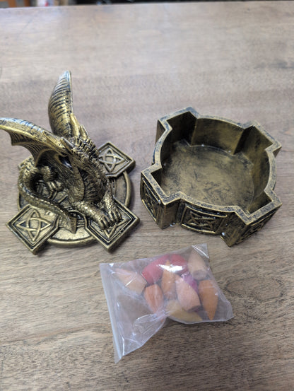 Resin Celtic Dragon Box