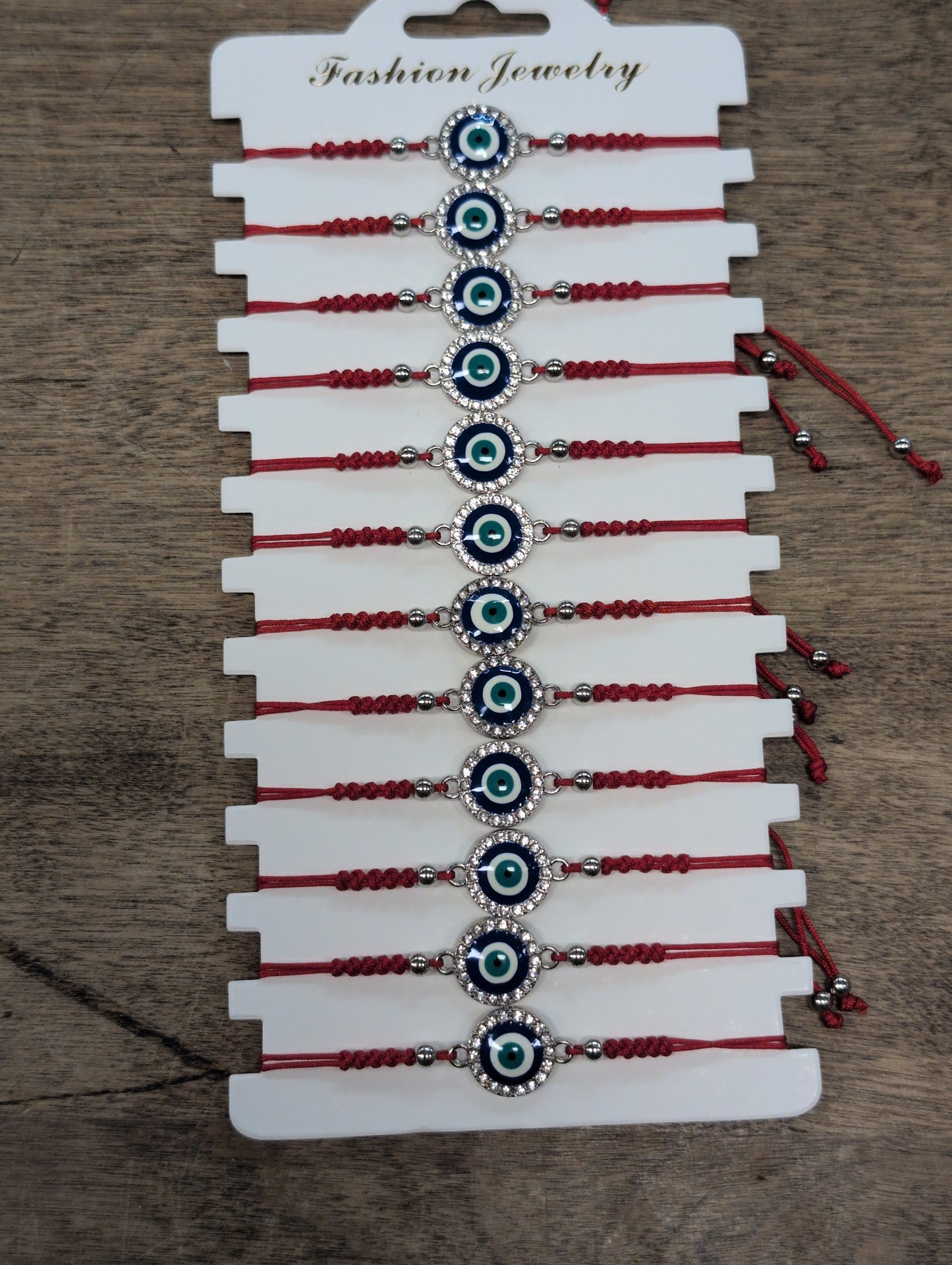 Adjustable Evil Eye Red Cord Bracelet