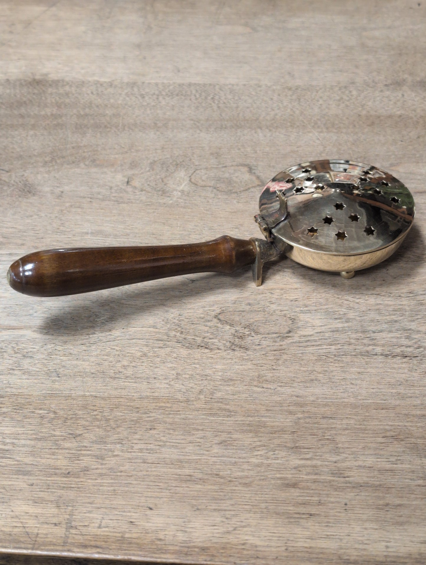 Censer Brass Wooden Handle Loban Dhoop Incense Burner