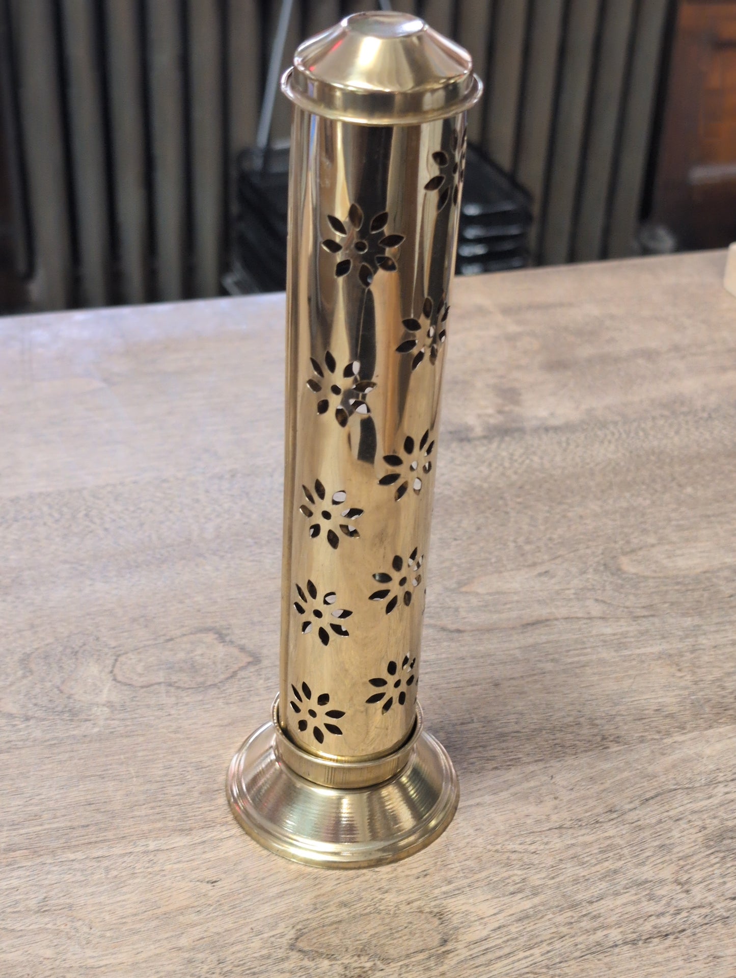 Tall Brass Incense Burner