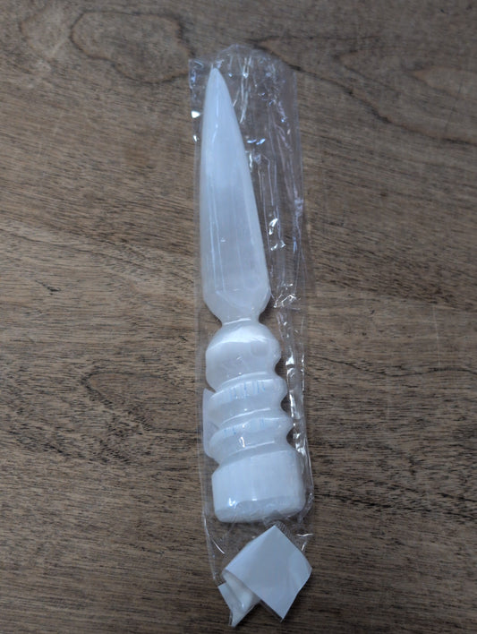 Selenite Fancy Wand
