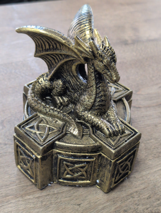 Resin Celtic Dragon Box