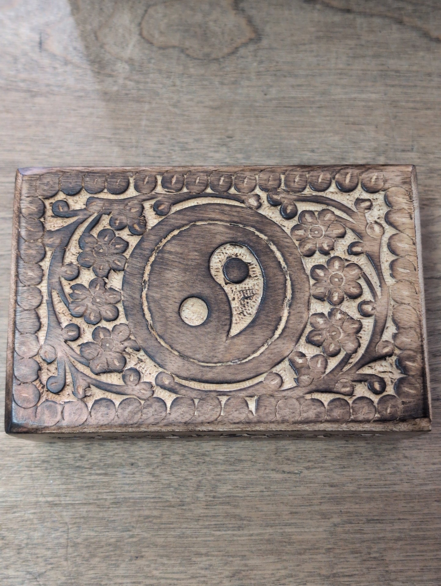 Carved Wood Box