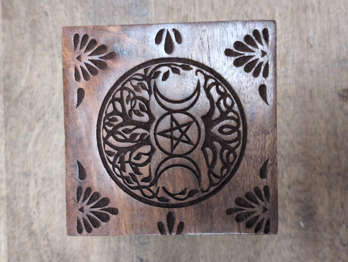 Carved Wood Box