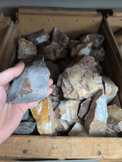 Ohio Flint Rough by pound from crate