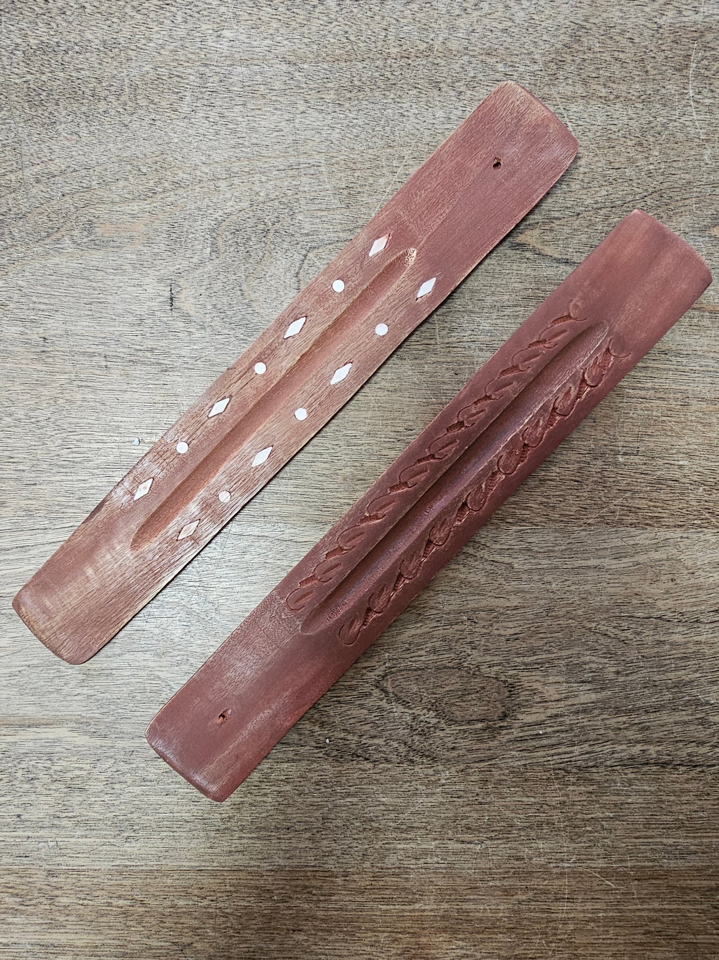 Incense Flat Tray Ash Catcher Burner Carved