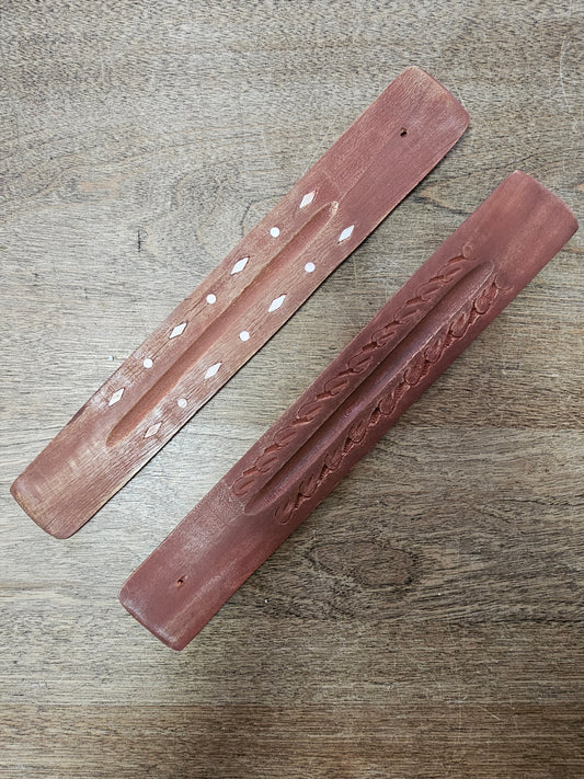 Incense Flat Tray Ash Catcher Burner Carved