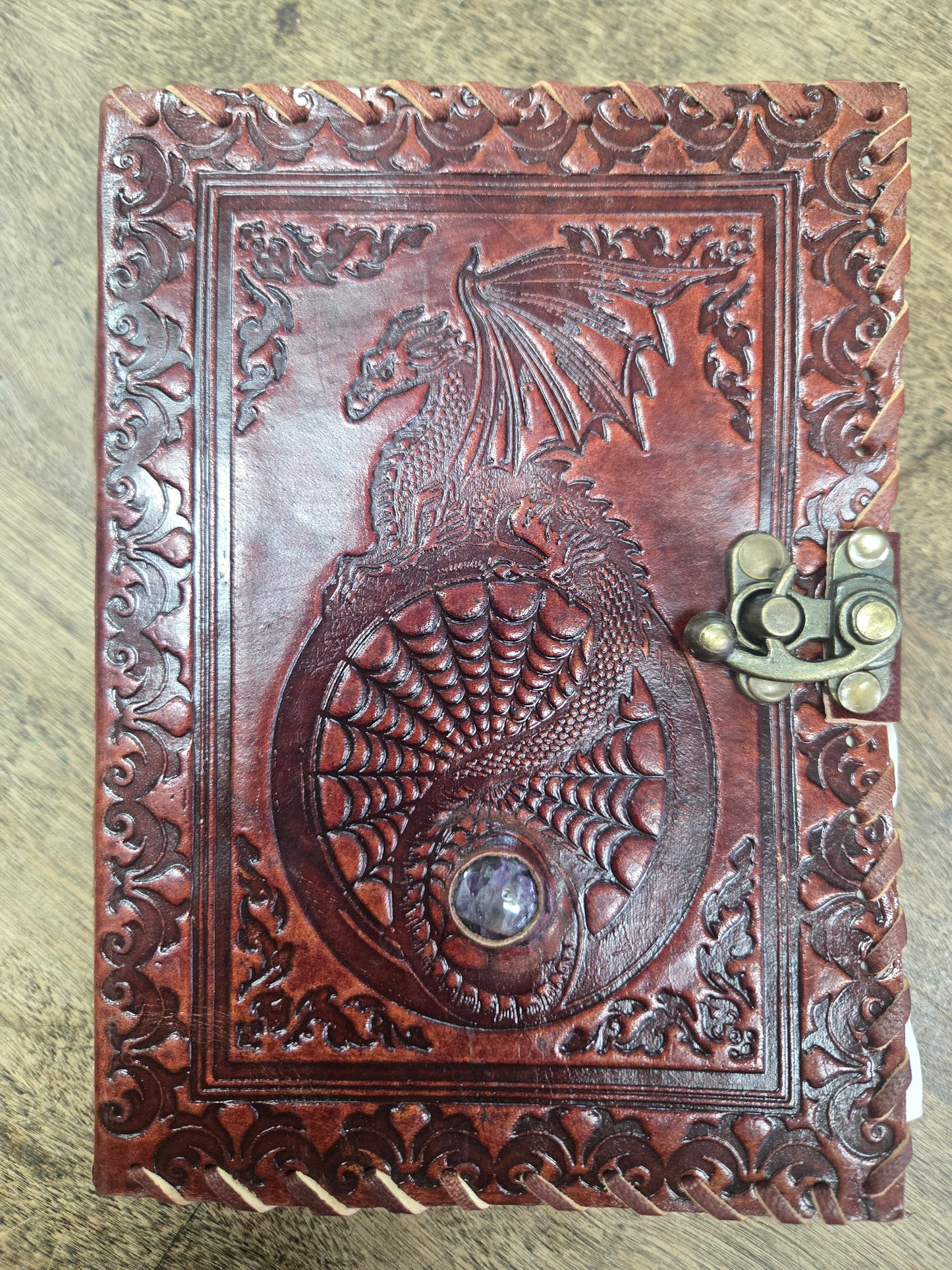Dragon Leather Journal w/ Latch