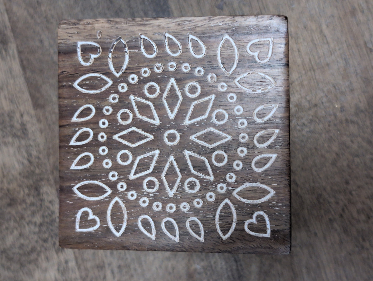 Carved Wood Box