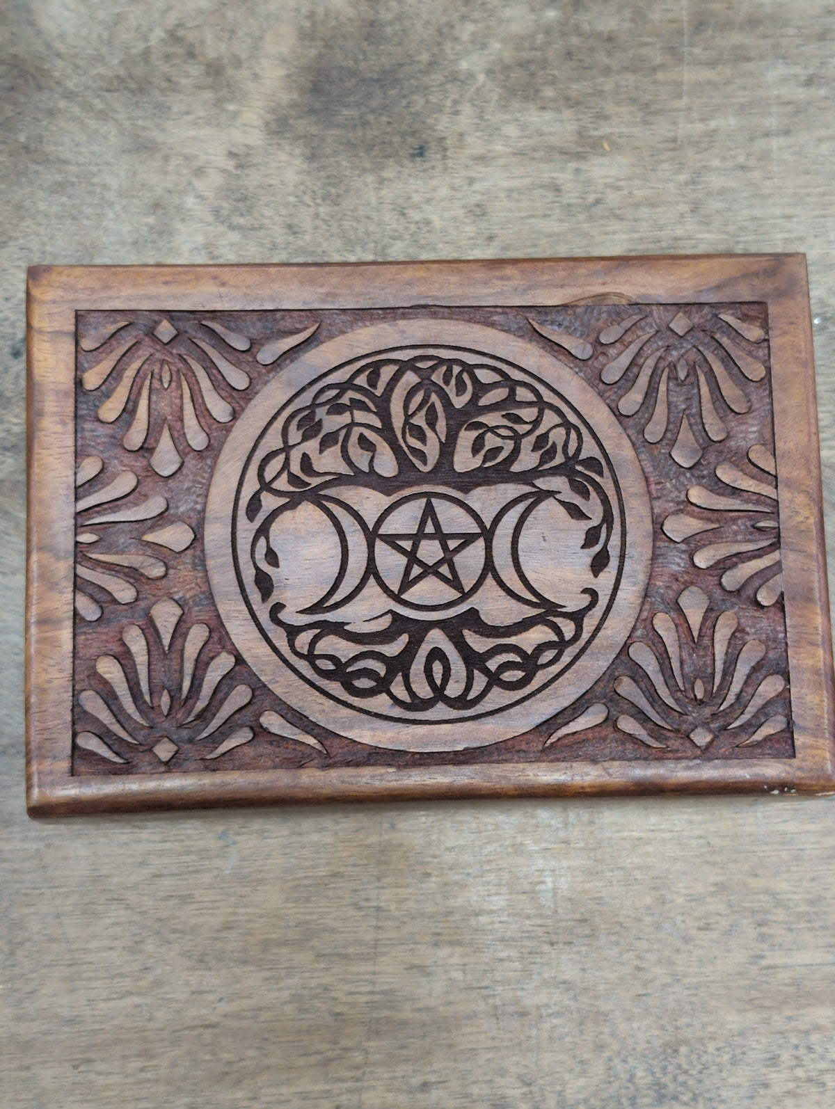 Carved Wood Box