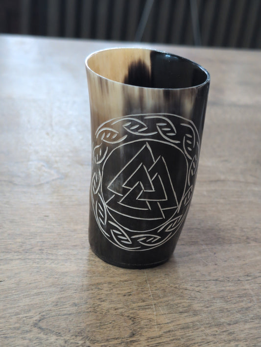 Valknut Drinking Horn Cup