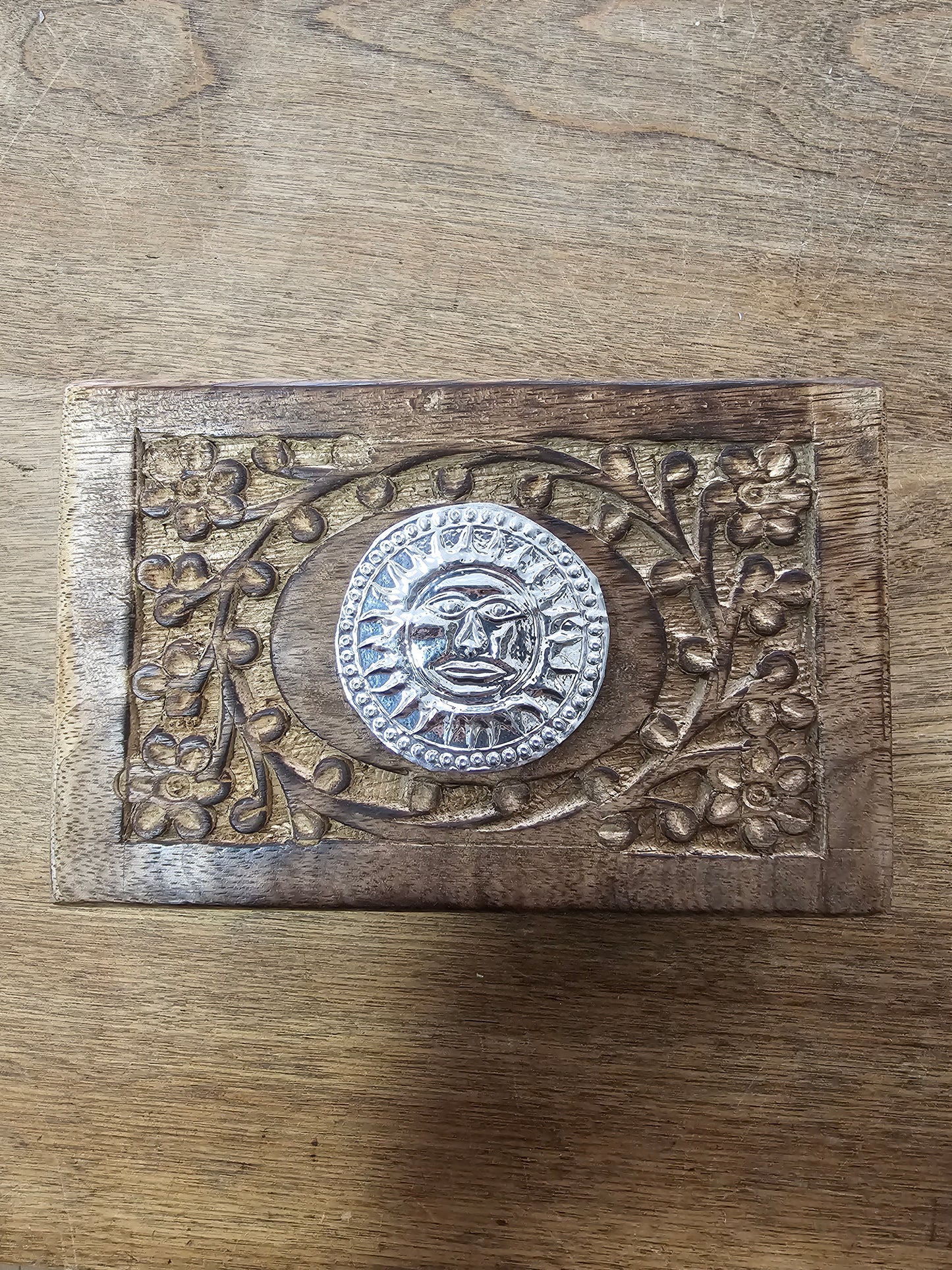 Carved Wood Box