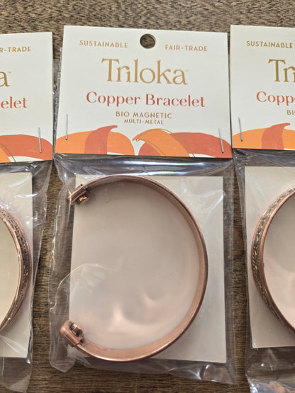 Triloka Copper Magnetic Bracelet Multi-Metal