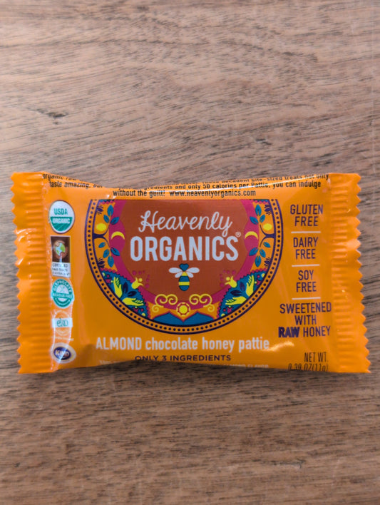 Heavenly Organics Almond Chocolate Honey Patties .39oz