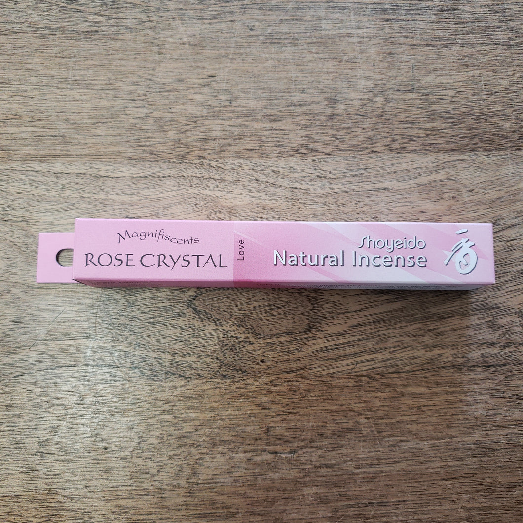 Shoyeido Rose Crystal Magnifiscents Incense