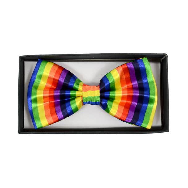 Men's Rainbow Banded Bow Tie