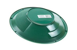 12" Green Plastic Gold Pan with Two Types of Riffles