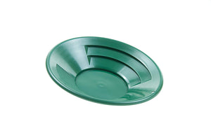 12" Green Plastic Gold Pan with Two Types of Riffles
