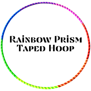 Rainbow Prism Taped Fitness Hula Hoop