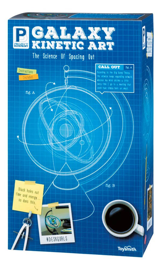Project Blueprint Galaxy Kinetic Art Science Kit, Desk Décor