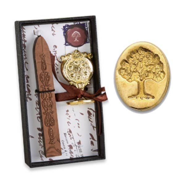 Florentine Brass Stamp  Wax Seal Kits-Oak Tree
