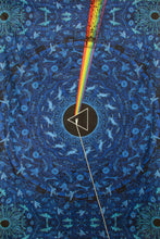 Load image into Gallery viewer, 3D Pink Floyd Dark Side Lyrics Blue Tapestry 60x90 - Artwork by Chris Pinkerton