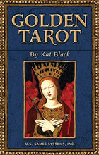 Load image into Gallery viewer, Golden Tarot Deck Kat Black