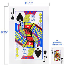 Load image into Gallery viewer, Super Jumbo Sized Playing Cards 8.25&quot;x11.75&quot;
