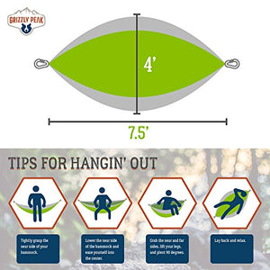 Single Wide Hammock Grizzly Peak Moss Mud