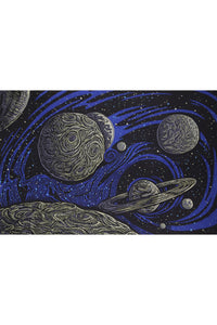 3D Galactic Space Tapestry 60x90