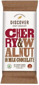 Cherry and Walnut in Milk Chocolate - No Added Sugar KEto