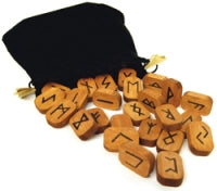 Wooden Runes in box
