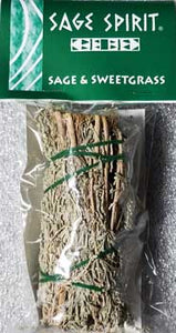 Sage & Sweetgrass smudge stick 5" by Sage Spirit