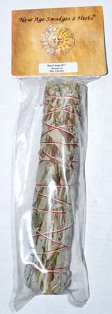 Black (mugwort & Sage) smudge stick 8