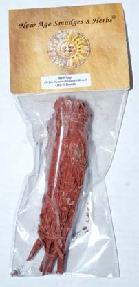 Dragons Blood & White Sage "Red Sage" smudge stick 3-4" - by New Age