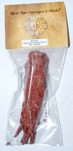 Load image into Gallery viewer, Dragons Blood &amp; White Sage &quot;Red Sage&quot; smudge stick 3-4&quot; - by New Age