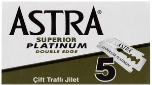 Astra Platinum Green Casing Double Edge Safety Razor 5 Pack