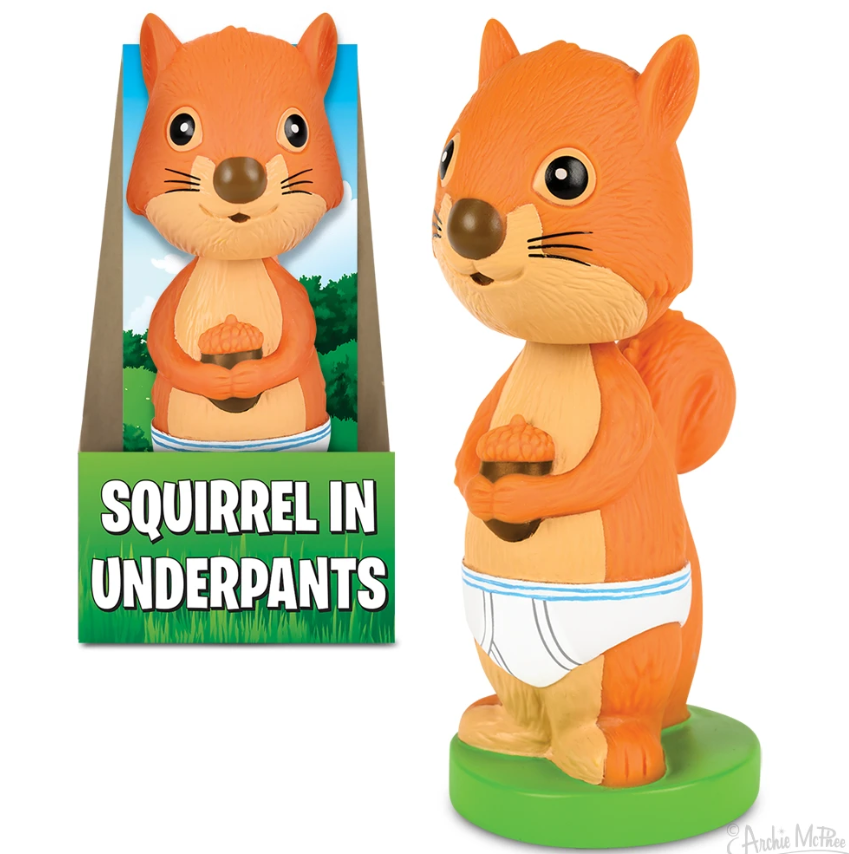 Squirrel in Underpants Nodder