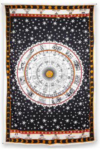 Zest for Life Tapestry Zodiac Astrology 52x80"