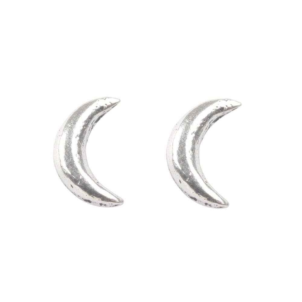 Sterling Silver Studs Small Moon