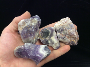Chevron Amethyst Rough Large