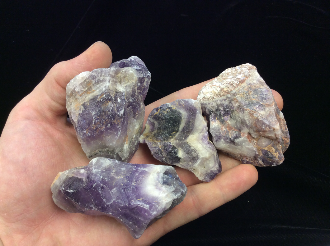 Chevron Amethyst Rough Large