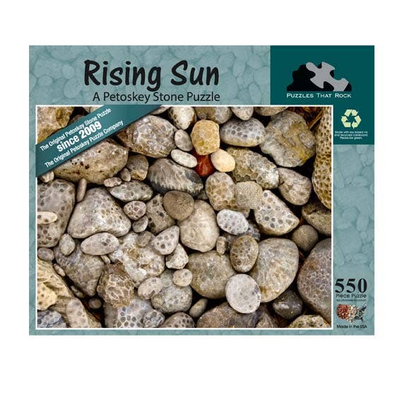 Rising Sun: The Original Petoskey Stone Jigsaw 550 Pieces
