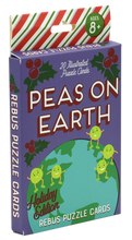 Load image into Gallery viewer, Peas on Earth Holiday Rebus Cards Deluxe Edition (E-18)